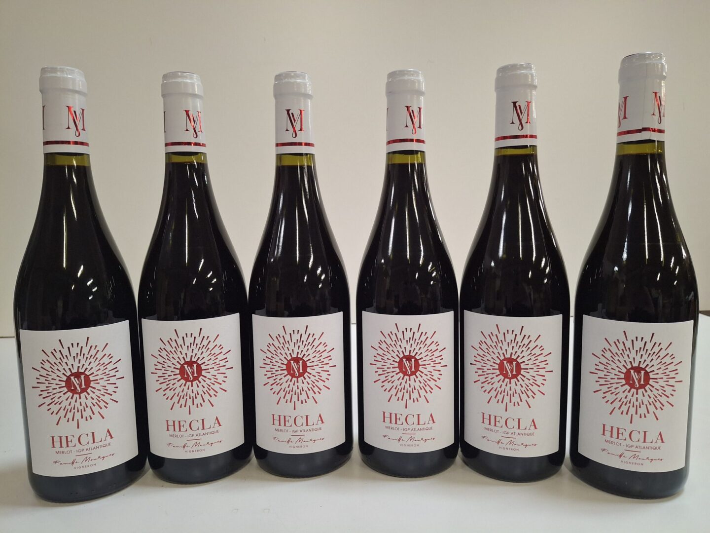 Lot de 6 - Hecla Famille Marques 2022 Merlot IGP Atlantique